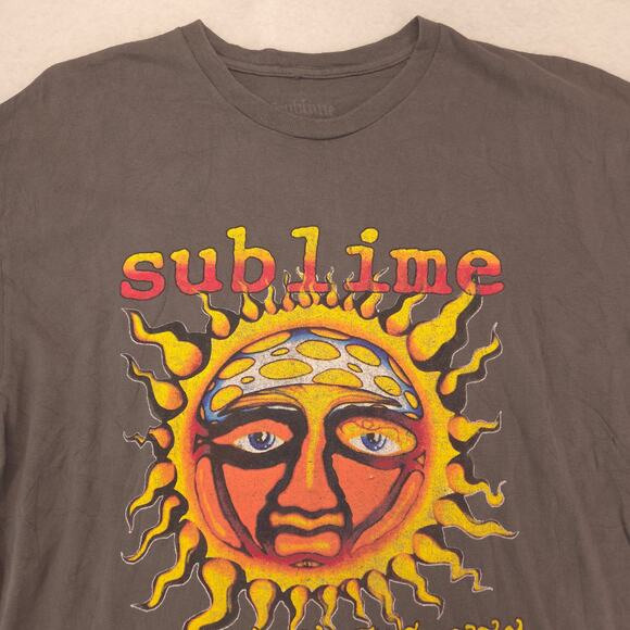 Sublime Band Short Sleeve Crew Neck Graphic Shirt Mens Size Extra Large XL Gray - Picture 1 of 9
